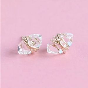 NWT GEOMETRY QUARTZ EARRINGS